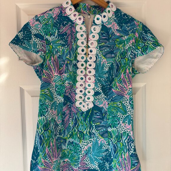 Lilly Pulitzer Kerry Top in Size 2 in Botanical green holiday in the sun - Picture 5 of 5